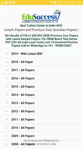Mainkan Maths(XII) - CBSE 10 Year Solved Papers [2008-19] sebagai game online Maths(XII) - CBSE 10 Year Solved Papers [2008-19] dengan UptoPlay